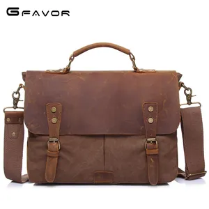 OEM individueller vintage Laptop Reise Baumwolle Handschuh Schlinge Cross-Body-Beutel Schulter Crossbody-Tasche Herren Canvas Messenger-Taschen