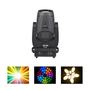 Đèn Beam A300 295W <span class=keywords><strong>Moving</strong></span> <span class=keywords><strong>Head</strong></span>, hai lăng kính, kiểu Sharpy Lyre, điều khiển DMX512, IP33, chất liệu nhôm, thiết bị sân khấu, dùng cho đám cưới, hòa nhạc, vũ trường - Product Image 1