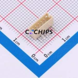 HCZZ0002-6 Wire-to-Board Pin Header Bent Lead Through Hole,P=1.5mm Connector 1x6P 1.5mm Right Angle Insert ZH - Product Image 1