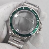 Boîtier de montre de plongée personnalisé en acier inoxydable 38 mm avec verre saphir et lunette en aluminium pour mouvement Seiko NH34 NH35 NH36 NH38 - Pièce de montre