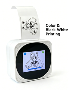 Giocattolo Interattivo AI Multifunzionale con Stampa e Disegno, Stampante Portatile in Plastica per Bambini, <span class=keywords><strong>Mini</strong></span> Aiuto Scolastico Tascabile - Product Image 5