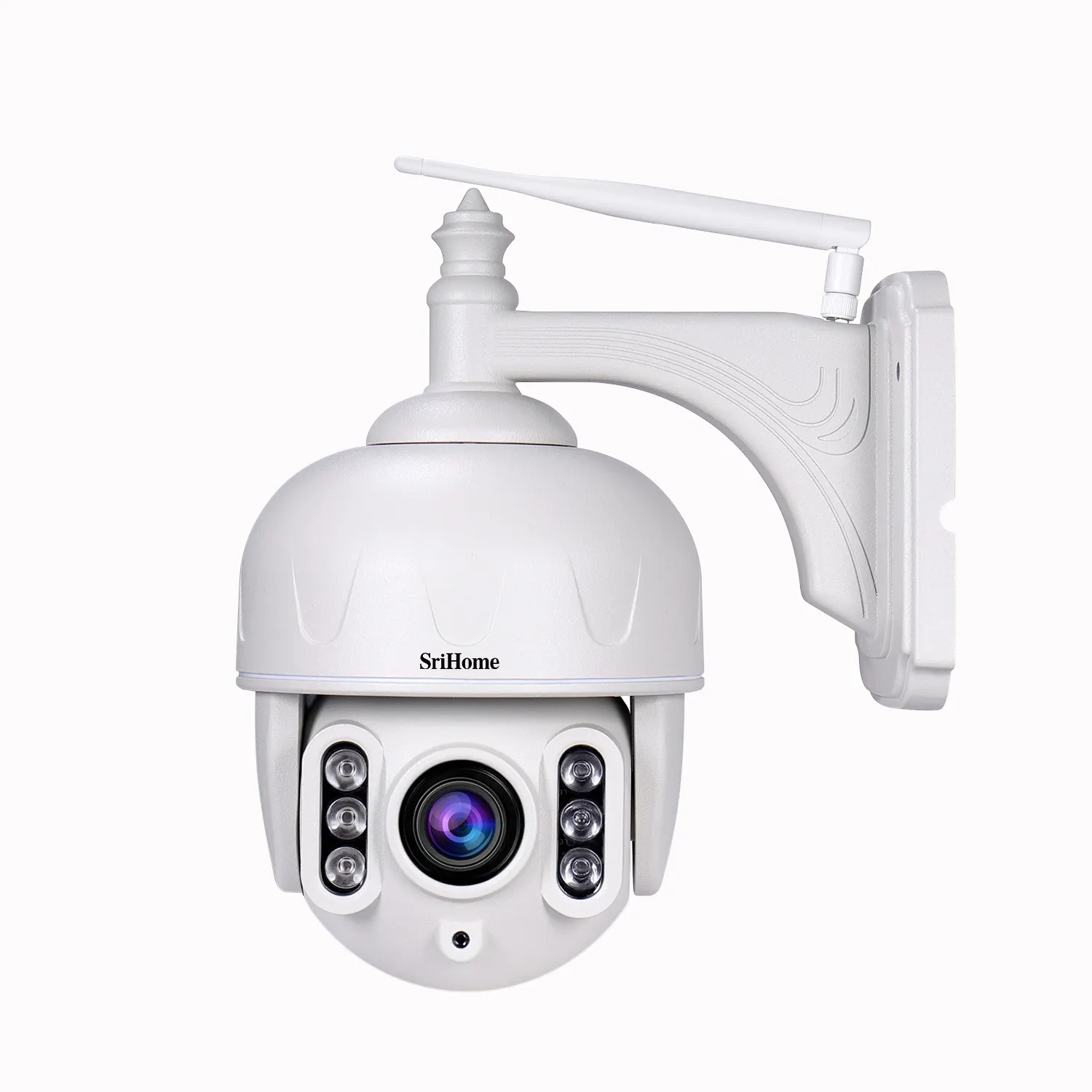 Telecamera da esterno da 3mp Zoom ottico 5x telecamera di sicurezza per visione notturna a colori macchina a sfera da 2.5 pollici