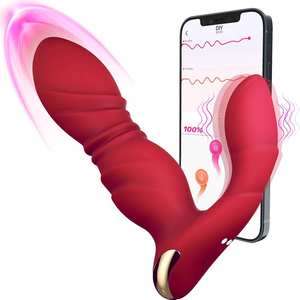 Vibrador Dildo para Mujeres, Juguetes Sexuales, Dildos para Parejas, Lesbianas, 4 en 1, Control Remoto por Aplicación, con 9 Modos de Empuje Clitoriano, Sin Correa - Product Image 1