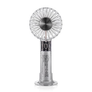 Ventilatore Portatile Completamente Trasparente con Base, Novità 2025, Batteria 2000mAh, Refrigerazione a Compressione di Ghiaccio, Mini Ventilatore da Tavolo - Product Image 3