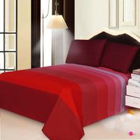 Ensemble de literie personnalisable de style américain en tissu 100% polyester avec un nombre de fils de 500TC, imprimé pigmentaire à motifs végétaux pour un usage domestique