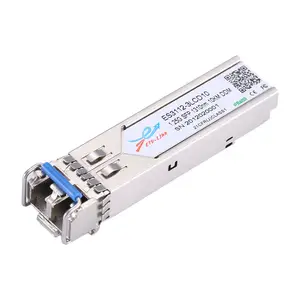 เครื่องรับส่งสัญญาณแสง 1000BASE 1.25G SFP 850nm 1310nm1550nm 550M 2KM 10KM 20KM 40KM 80KM 110KM 120KM 160KM LC เครื่องรับส่งสัญญาณแสง