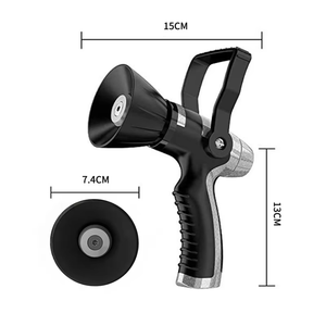 Pistolet pulvérisateur manuel pour tuyau d'arrosage de jardin avec contrôle de l'eau, pour le lavage de voitures et des animaux domestiques, pistolet de nettoyage pour lavage de voiture type lance de pompier - Product Image 4