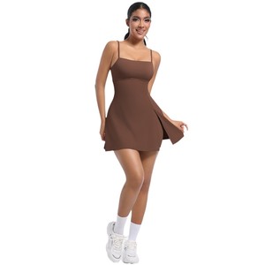 Baju Olahraga Anti-Bullying Model Sporty dengan Kawat Penyangga, Menyerap Keringat, Cocok untuk Golf, Tali Belakang Cantik, Model Halter, Yoga, Musim Panas - Product Image 5