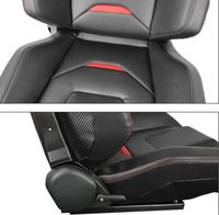 Siège baquet sport universel en cuir PVC JBR 1085, accessoires de voiture SIM, sièges de course réglables pour simulateur de véhicule