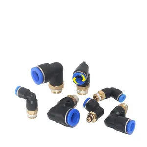 Air Hose Pneumatic Tube Fitting Plastic Fittings Straight Through Couping Push In Quick Plug One-touch Connector Pu Fittings