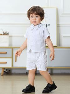 HANO, <span class=keywords><strong>ropa</strong></span> infantil personalizada de 3 a 6 meses, conjunto de traje de bebé, vestido de bautismo blanco, trajes de fiesta, esmoquin de <span class=keywords><strong>bautizo</strong></span>, traje de caballero - Product Image 5