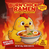 Option végétalienne - Ramen Burn Chick - Ramen asiatique épicé - Ramen instantané halal