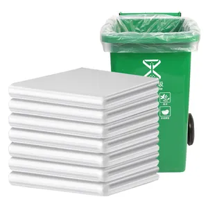 Пластиковые мешки для мусора, 80x100 см, 3,0 шелка, большие белые мешки для мусора