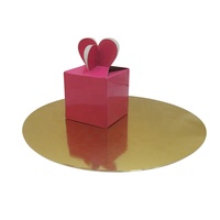 Plateau de présentation en carton personnalisé, argenté, doré, irisé, pour mini-boîtes de forme carrée, rectangulaire ou ronde, ou comme base de support ou plateau à gâteau