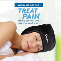 Chapeau réutilisable et soulagement de la Migraine, Gel glacé chaud et froid, soulagement des maux de tête et de la Migraine