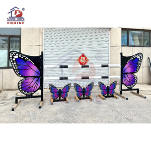 ShineHope <strong>Aluminum</strong> Equine Products Horse <strong>Show</strong> <strong>Jumps</strong> Training Wings for Horse <strong>Jump</strong> with Keyhole Track - Product Image 6