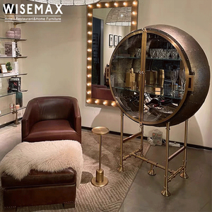WISEMAX mobili di lusso moderno soggiorno mobile angolo angolo <span class=keywords><strong>Bar</strong></span> armadietto di vetro vino vetrina per Home <span class=keywords><strong>Bar</strong></span> - Product Image 2