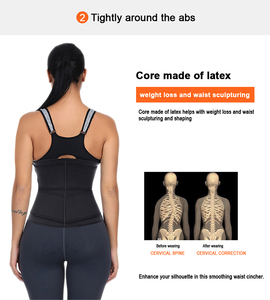 Hexin Shapewear Vérifié <span class=keywords><strong>Pro</strong></span> HEXIN Néoprène Taille Formateur Body Shaper Gaines Minceur Taille Corset Femmes Shapewear Ceinture Modélisation Sangle - Product Image 3