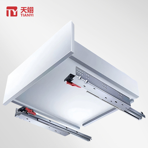 Kolay kurulum 3d ayarlanabilir sessiz gizli slayt Rebound açık çekmece kızakları - Product Image 4