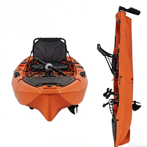 เรือคายัคแบบนั่งบน Yak Outdoors สำหรับตกปลา 1 ที่นั่ง ขนาด 3.1-4 เมตร ดีไซน์แบบต่อประกอบได้ เหมาะสำหรับแม่น้ำ พร้อมระบบขับเคลื่อนด้วยเท้าเหยียบ - Product Image 1