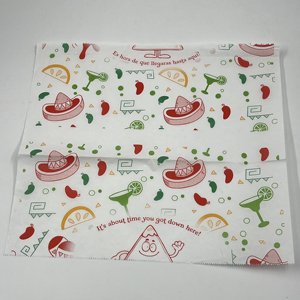 Papier sulfurisé de qualité alimentaire en gros, impression personnalisée, papier d'emballage pour hamburgers - Product Image 5