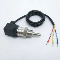 Sensor Suhu 3-Kabel Hirschmann SRK Plug in -50C hingga 300C Tahan Panas Tri-Clamp Berulir RTD Pt100