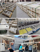 Batterie au lithium murale 5kW 10kW 48V tout-en-un 51.2V 100Ah 200Ah LiFePO4 avec onduleur solaire hybride 5kW pour système solaire