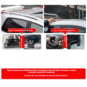 Portapacchi Universale <span class=keywords><strong>per</strong></span> Auto in Lega di Alluminio, Portabagagli Resistente <span class=keywords><strong>per</strong></span> SUV e Berline - Product Image 3