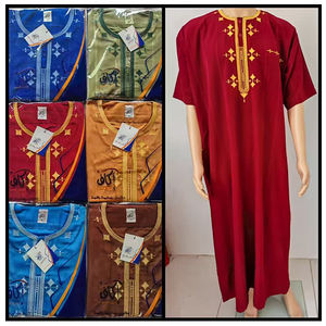 Ccy venta al por mayor de encargo elegante Jubba Thobe estilo marroquí hombre Thobe con bordado ropa en línea de lujo Abaya - Product Image 2
