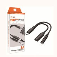 Likai USB C Kopfhörer adapter, USB C auf 3,5mm Buchse Audio Adapter 2 in 1 Audio Ladegerät Splitter Typ C Kopfhörer adapter