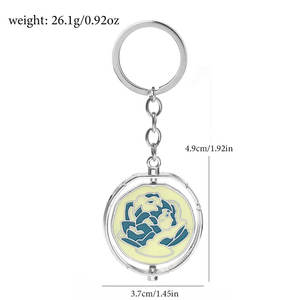 Gioco Jinx rosa blu girevole Cosplay collana portachiavi festa di Halloween roba da te Arcane stagione 2 zaino ciondolo ventagli regali - Product Image 4