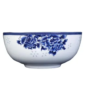 cuencos gran sopa Suppliers-7 pulgadas gran tazones de Ramen sopa de Jingdezhen porcelana azul y blanco de cerámica horno de microondas vajilla China hogar vajilla
