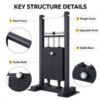 MZMM MZ-F97 Alat Latihan Otot Lengan Bawah dengan Beban Pin, Mesin Penguat Pergelangan Tangan dan Jari dari Baja, Kapasitas 100kg, untuk Gym Komersial