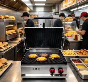 <span class=keywords><strong>Grill</strong></span> à <span class=keywords><strong>gaz</strong></span> commercial pour <span class=keywords><strong>panini</strong></span>, idéal pour les camions de restauration - Product Image 1