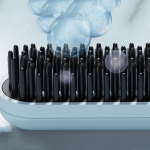 2024 Hot Sell Mini Cordless Hair Straightener Wireless Hair Brush Portable Rechargeable Straightening <b>Comb</b> - Product Image 2