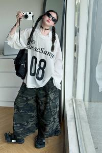 <span class=keywords><strong>Pantaloni</strong></span> mimetici corti lavati da ragazza alla moda Hip Hop estivo - Product Image 4