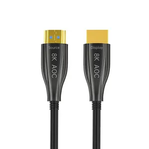 用于高清电视游戏机和投影仪的光纤电缆高速48gbps超HDMI 8K 60hz光纤4K120Hzz HDMI电缆