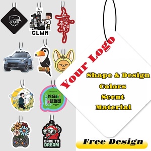 Désodorisant de voiture suspendu personnalisé avec logo, carte 3D parfumée pour voiture, accessoires de voiture - Product Image 5