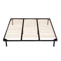 Nouveau style moderne : Ensemble de lit en métal à lattes de style français, taille double de luxe, pour hôtels, écoles et hôpitaux, avec assemblage facile
