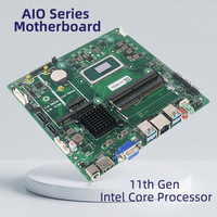Placa Base para Servidor Integrada AIO, Componentes de Computadora de Placa Única Pequeña, 170X170mm, Combo de Placa Base con CPU Intel para Mini PC