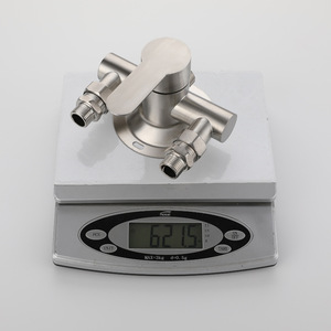 Mitigeur de douche thermostatique à poignée unique en acier inoxydable Hemans, montage supérieur 7102 - Product Image 1