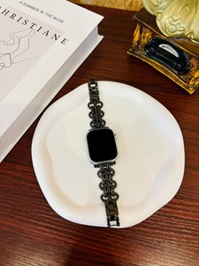 Bracelet de montre en acier inoxydable doré Upro Fashion, bracelet design pour Apple Watch Series 10 9 8 Ultra 38 42 44 45 mm - Product Image 5
