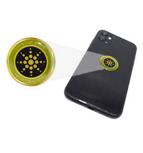 Autocollants anti-radiation EMF, boucliers quantiques, puces d'énergie scalaire, autocollants de protection pour téléphone portable, logo personnalisé pour téléphone portable - Product Image 1