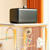 Grande cage à oiseaux en fil de fer transparent, écologique et durable, pour l'élevage de perruches, calopsites et ménagères