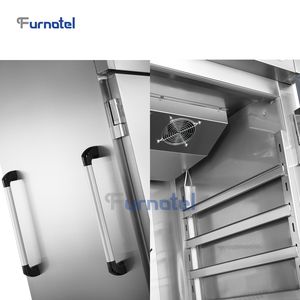 डबल तापमान में एक मशीन गर्म और ठंडे खाद्य पकड़े कैबिनेट बड़े भोज खाद्य गरम ट्राली - Product Image 4