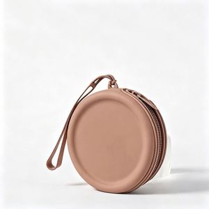 Silicone Coin Purse, Waterproof <b>Mini</b> Zipper <b>Pouch</b> with Wrist Strap, Storage Bag - Product Image 2