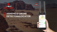 Detector de Drones Anti-UAV Portátil con RF, Detección FPV, Función de Identificación Remota, Alcance Efectivo de 3 km, Tiempo de Respuesta de 3 s, 8 Horas de Funcionamiento Continuo