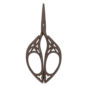 Stainless Steel Decorative Scissors Tea-Plated <b>Titanium</b> Vintage Leaf Handles For Cross Stitch Embroidery Home Use - Product Image 4