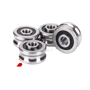 Rodamiento de Rodillos de Polea de Doble Eje en Forma de U y V para Máquina de Bordado Láser, Acero SG10 15 20 25 <span class=keywords><strong>66</strong></span> - Product Image 1