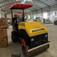 Compacteur routier à double tambour vibrant diesel de 1, 2 et 3 tonnes – Rouleaux compresseurs d'asphalte